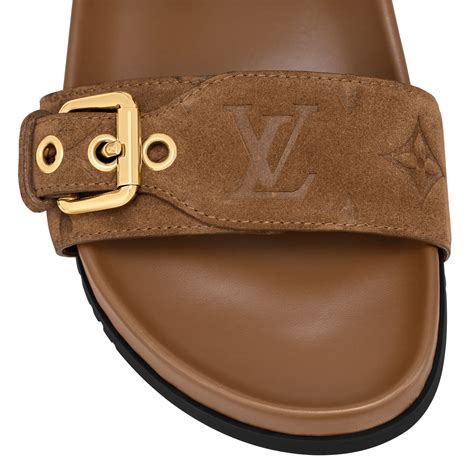 bom dia flat mule louis vuitton price|louis vuitton mules slides.